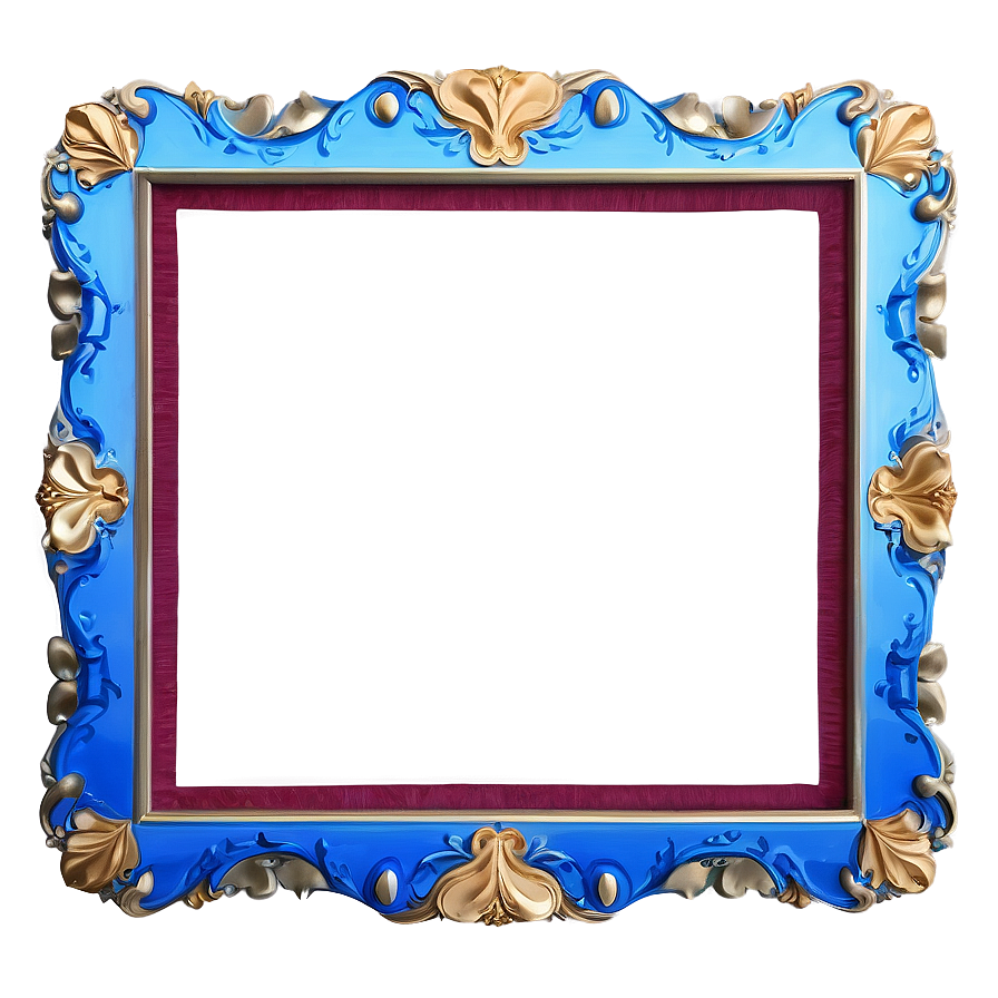 Blue Border Frame For Certificate Png Yeg PNG image