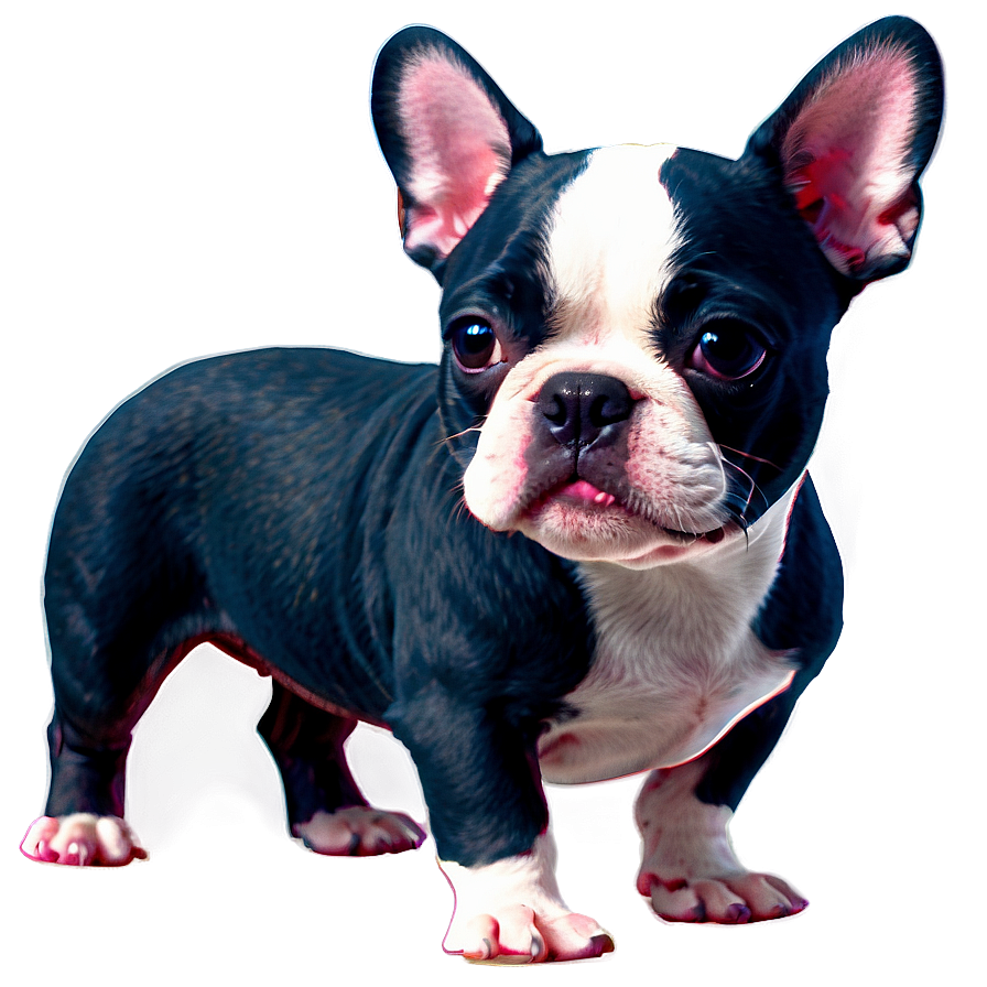 Blue Boston Terrier Png Upm PNG image