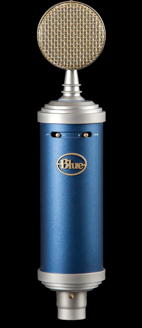 Blue Brand Professional Microphone PNG image