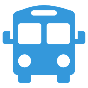 Blue Bus Icon PNG image