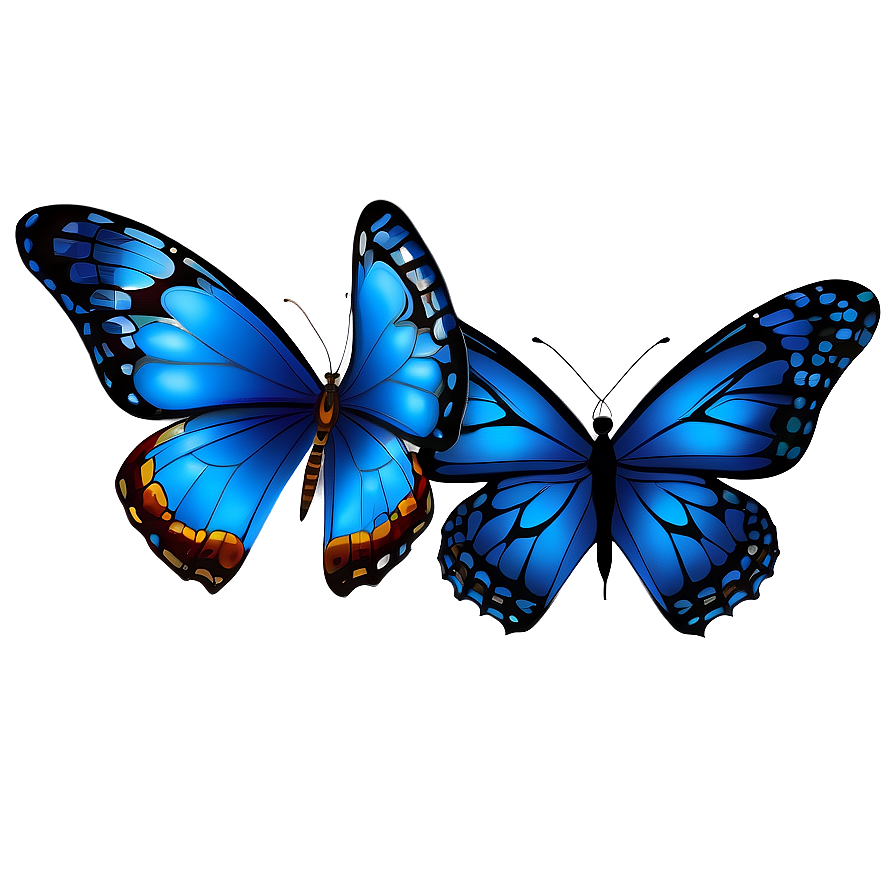 Blue Butterfly Illustration Png 40 PNG image