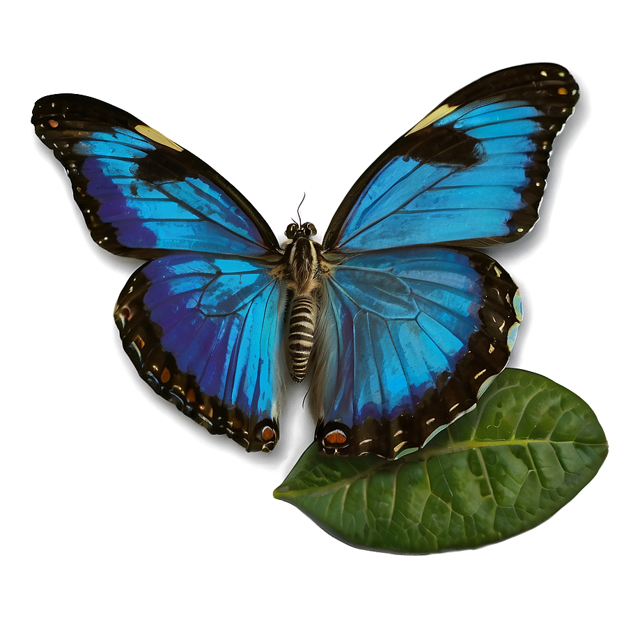 Blue Butterfly In Flight Png 05212024 PNG image