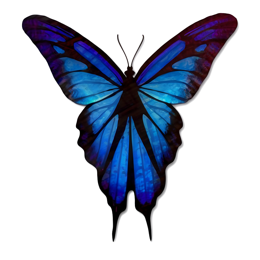Blue Butterfly With Shadow Png Meo86 PNG image