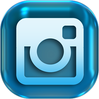Blue Camera App Icon PNG image