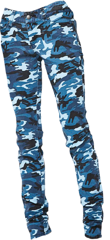 Blue Camouflage Pants PNG image