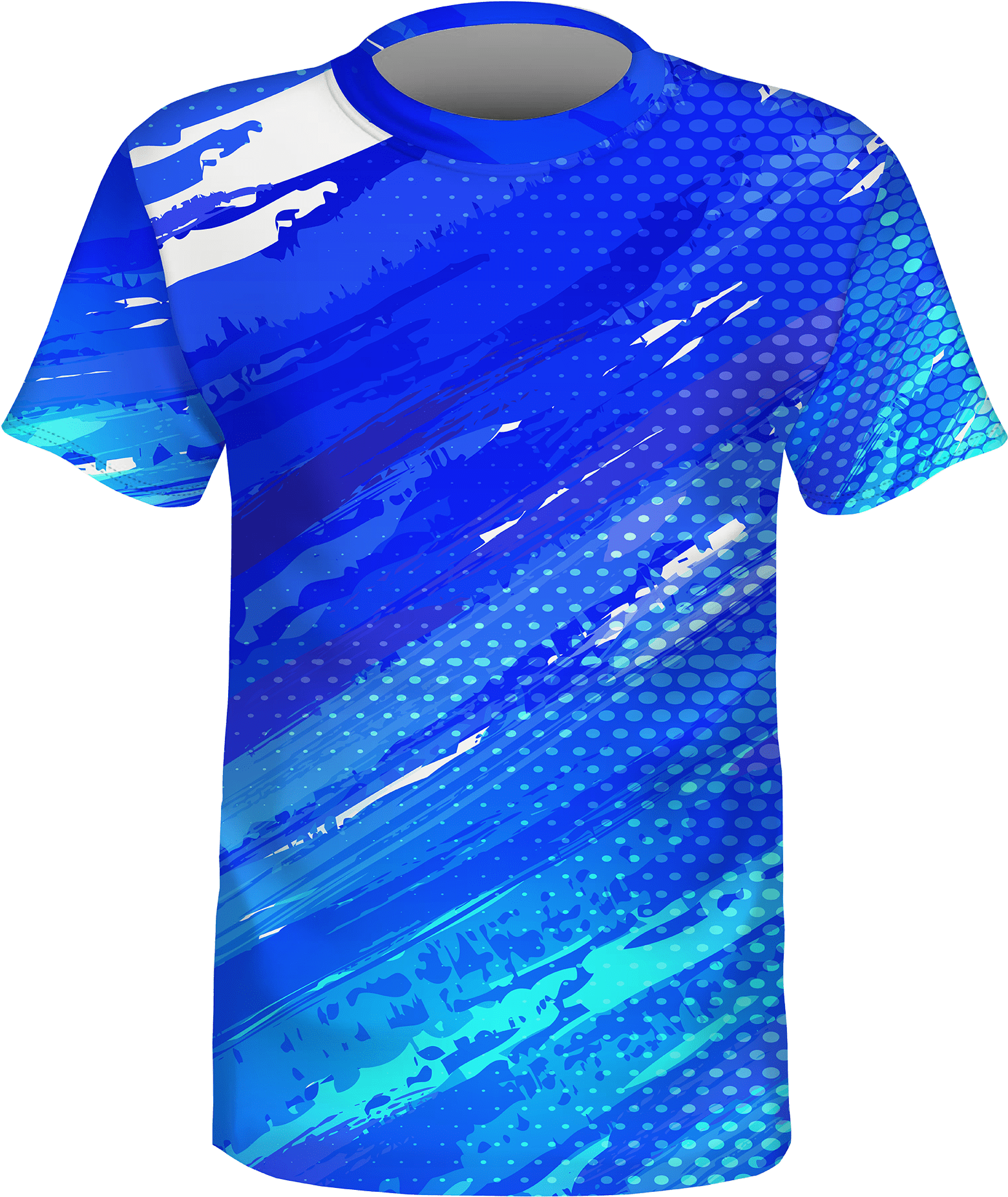 Blue Camouflage Sports Jersey Design PNG image