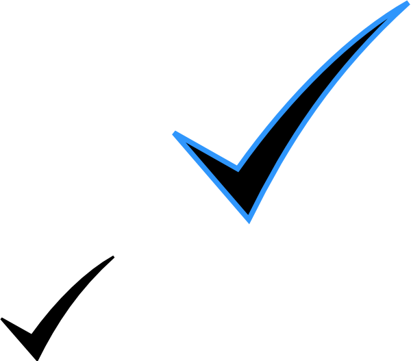 Blue Checkmark Graphic PNG image