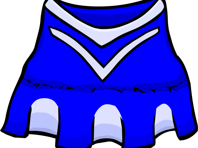 Blue Cheerleader Skirt Illustration PNG image