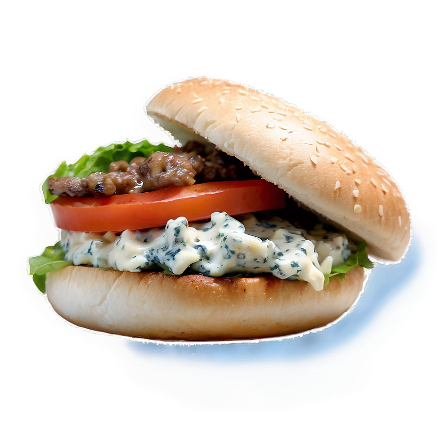 Blue Cheese Beef Burger Png Lui PNG image