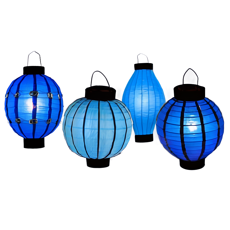 Blue Chinese Lantern Png Hyp95 PNG image