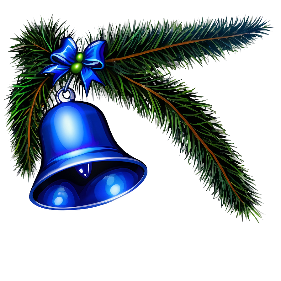 Blue Christmas Bells Png 06122024 PNG image