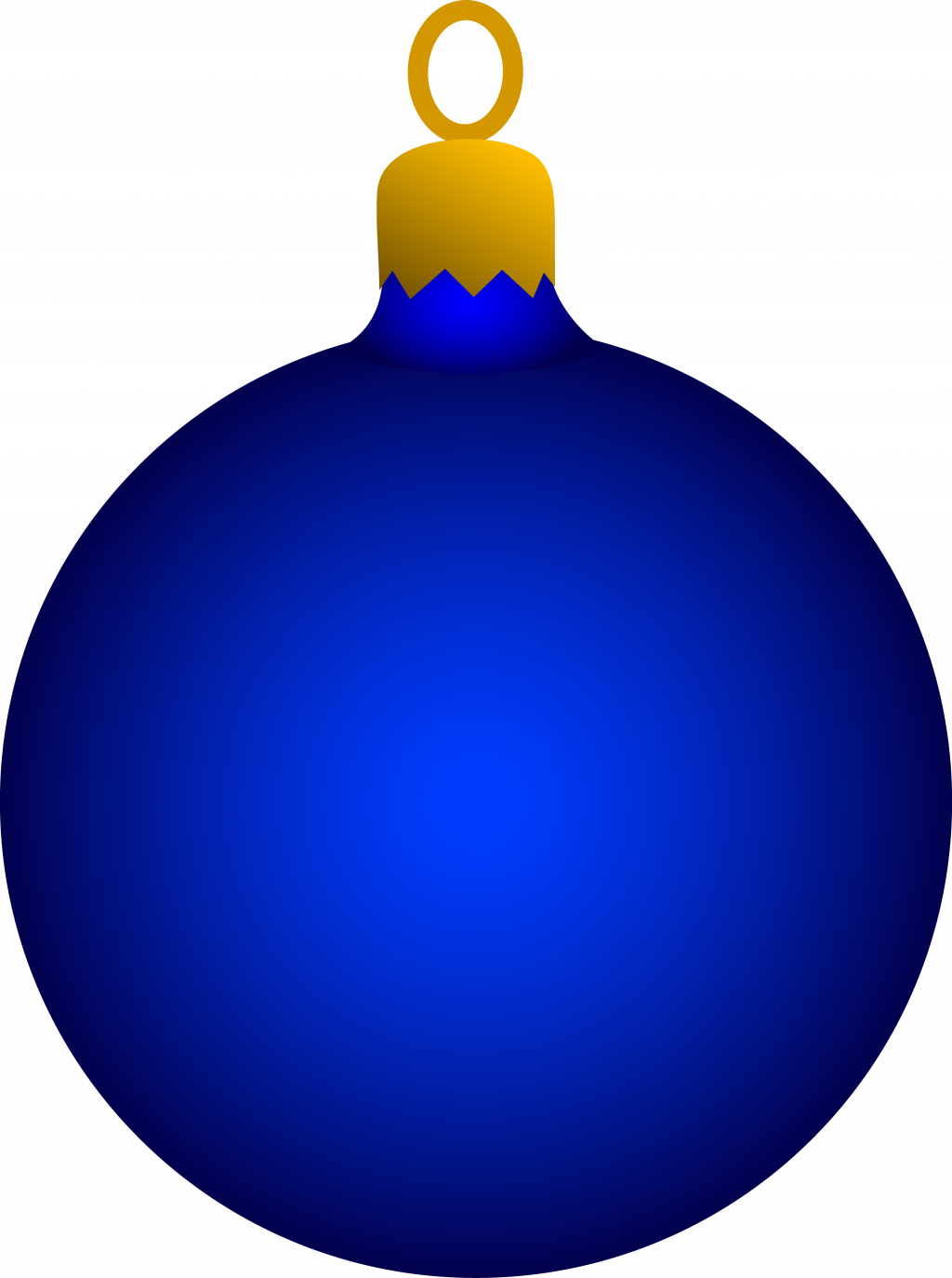 Blue Christmas Ornament Clipart PNG image