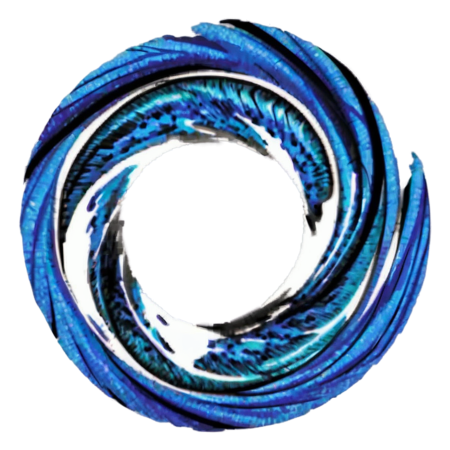 Blue Circle Swirl Png 05252024 PNG image