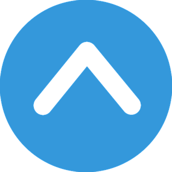 Blue Circle Up Arrow Icon PNG image