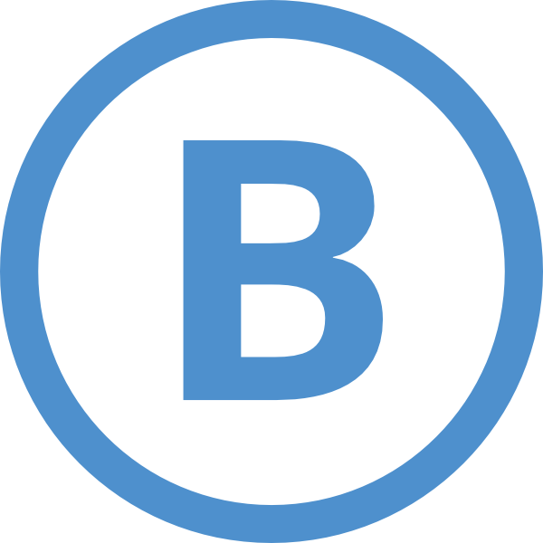 Blue Circlewith Letter B Logo PNG image