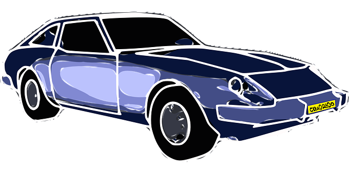 Blue_ Classic_ Sports_ Car_ Illustration.jpg PNG image