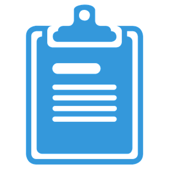 Blue Clipboard Icon PNG image