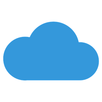 Blue Cloud Icon PNG image