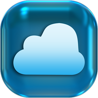 Blue Cloud Icon PNG image