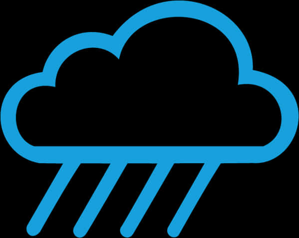 Blue Cloud Rain Icon PNG image