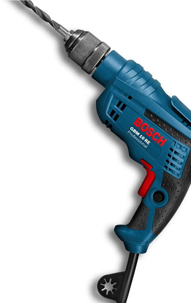 Blue Corded Electric Drill PNG image