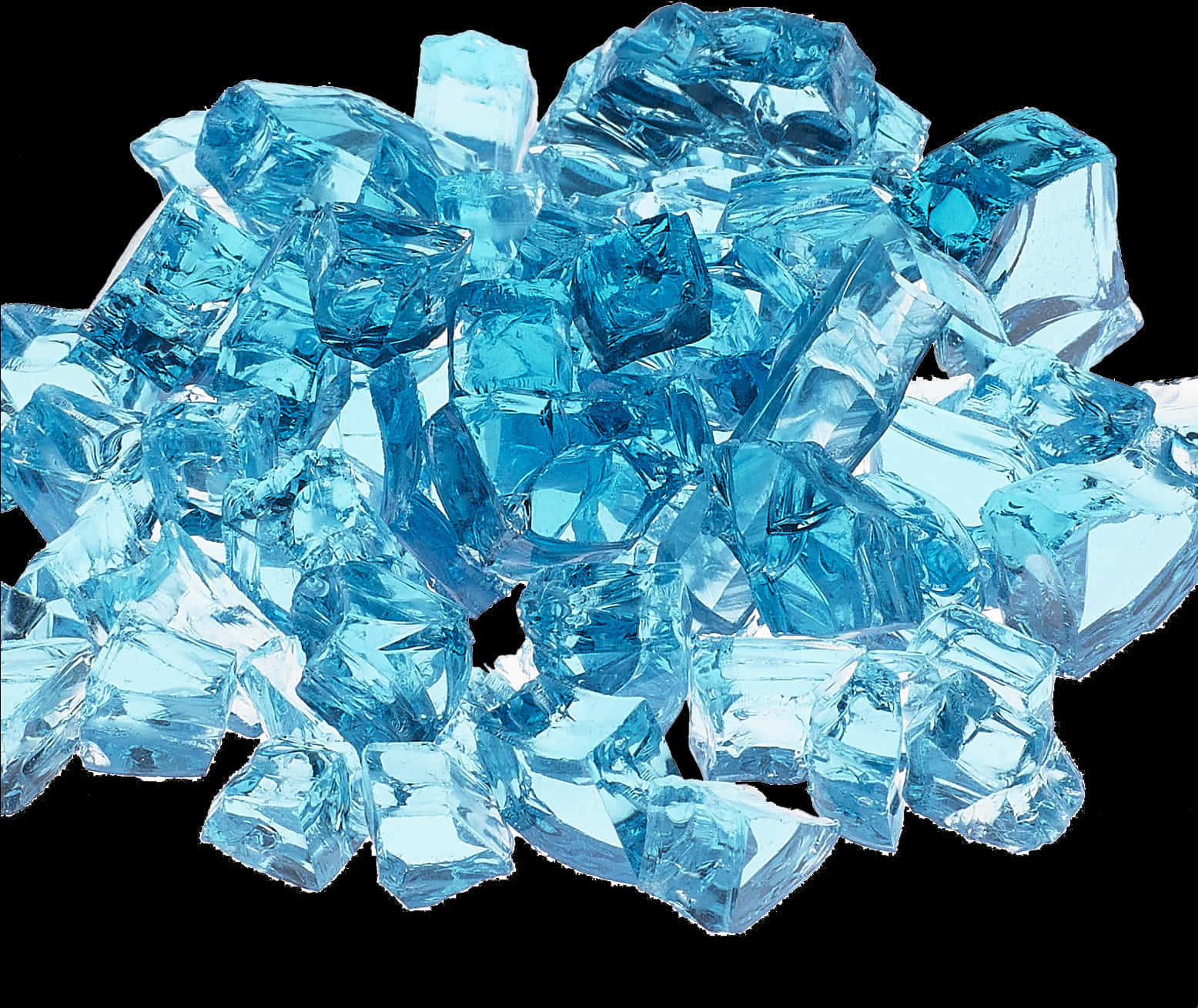 Blue Crystal Cluster Background PNG image
