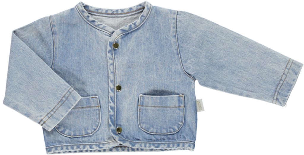 Blue Denim Baby Jacket PNG image