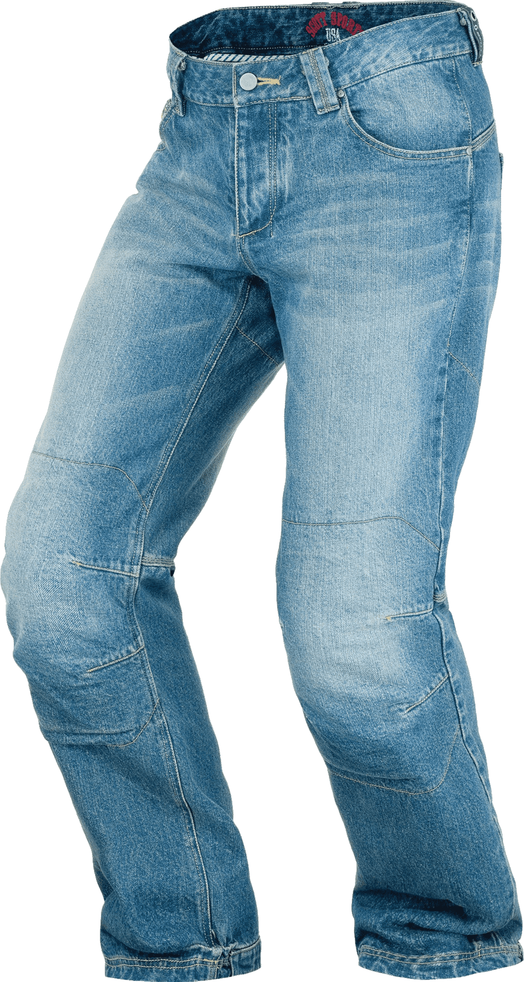 Blue Denim Jeans Standing Isolated PNG image