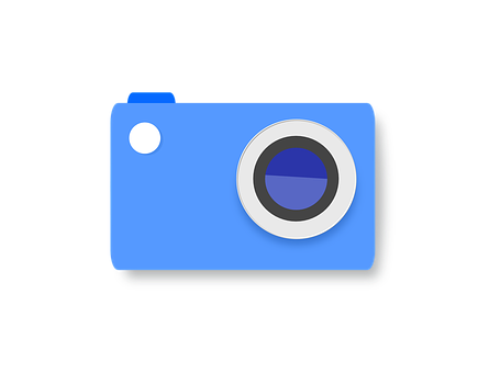 Blue Digital Camera Icon PNG image
