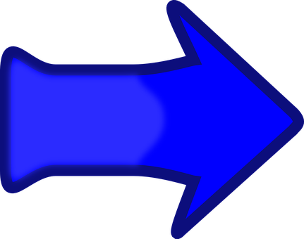 Blue Directional Arrow PNG image