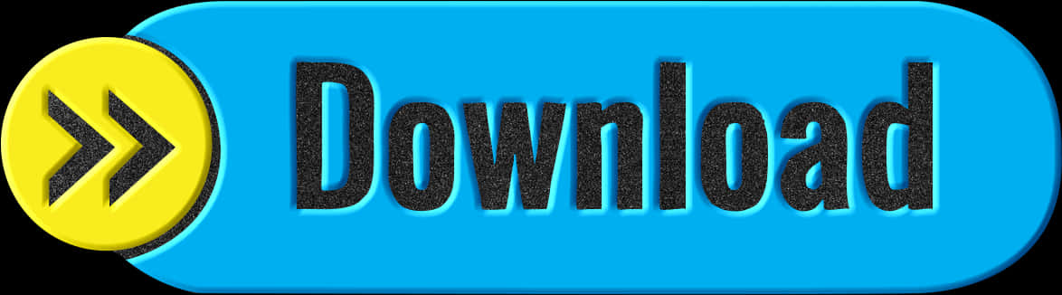 Blue Download Buttonwith Arrow PNG image