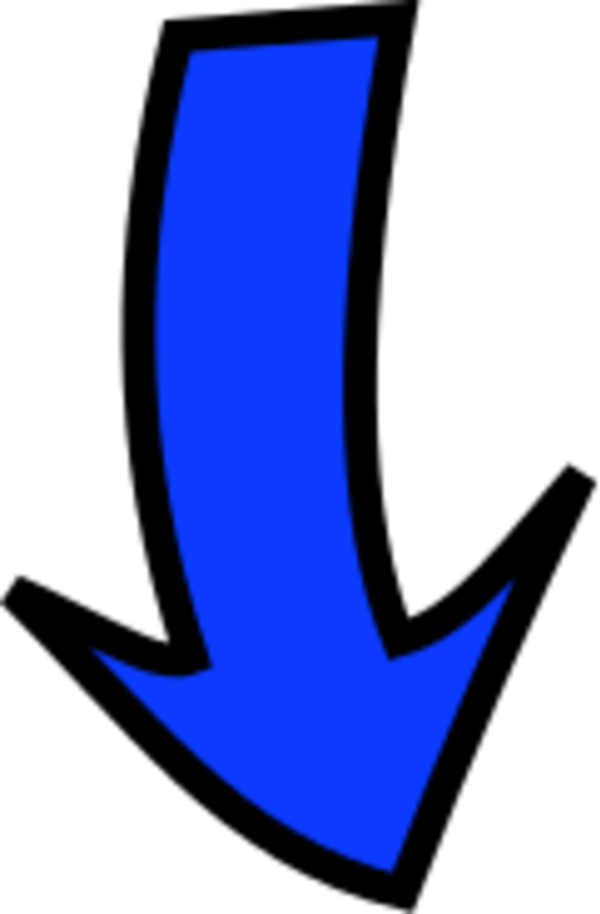 Blue Downward Arrow PNG image