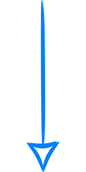 Blue Downward Arrow PNG image