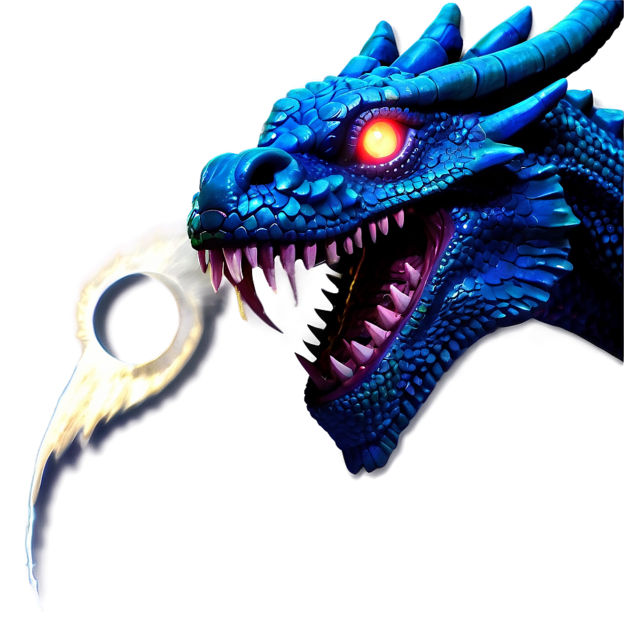 Blue Dragon Glowing Eyes Png Wnu PNG image