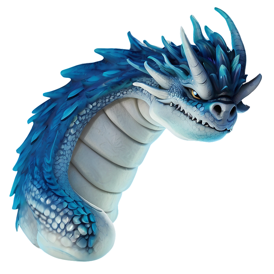 Blue Dragon In Mist Png 06252024 PNG image