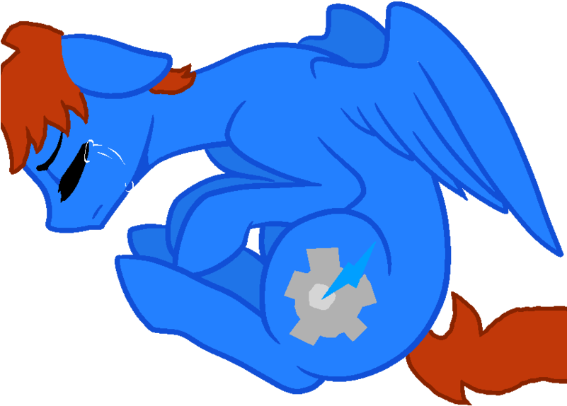 Blue Dragon Sleeping PNG image