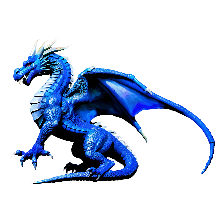 Blue Dragon With Knight Png Dog73 PNG image