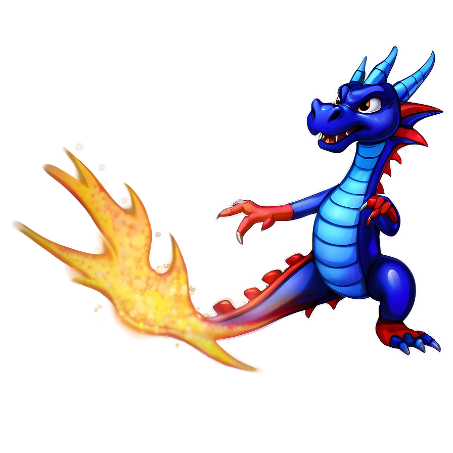 Blue Dragon With Magic Spell Png 63 PNG image