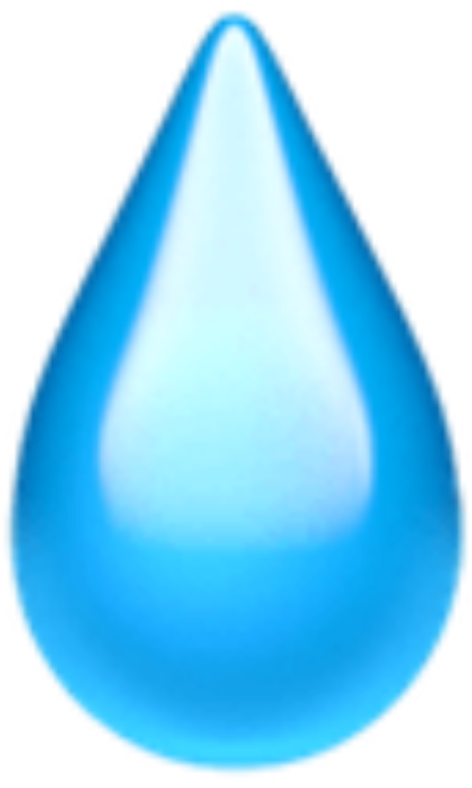Blue Drop Emoji PNG image