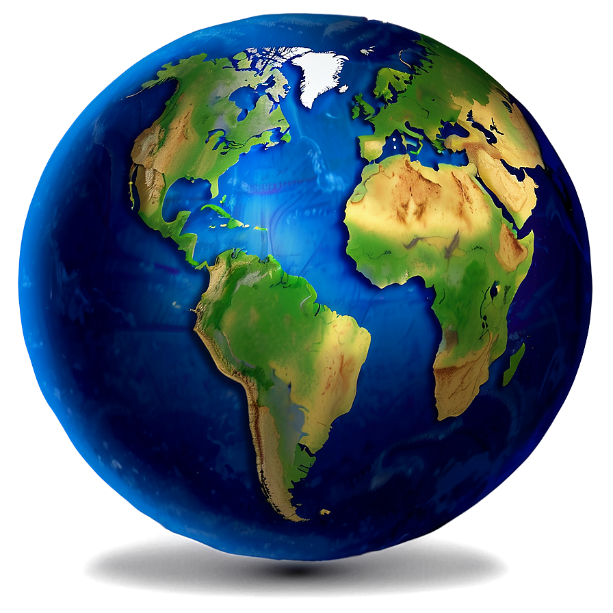 Blue Earth Globe Icon Png Okn PNG image