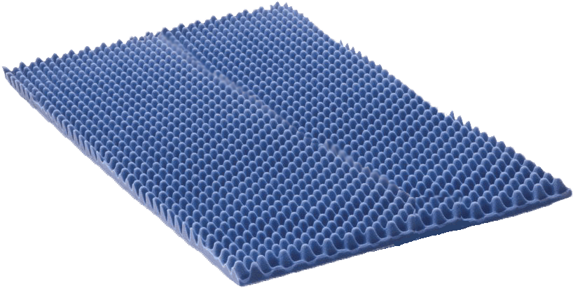 Blue Egg Carton Mat Texture PNG image