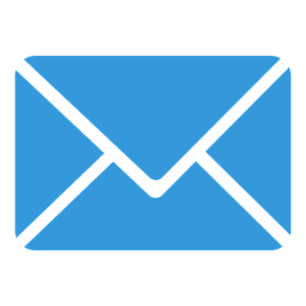 Blue Email Envelope Icon PNG image