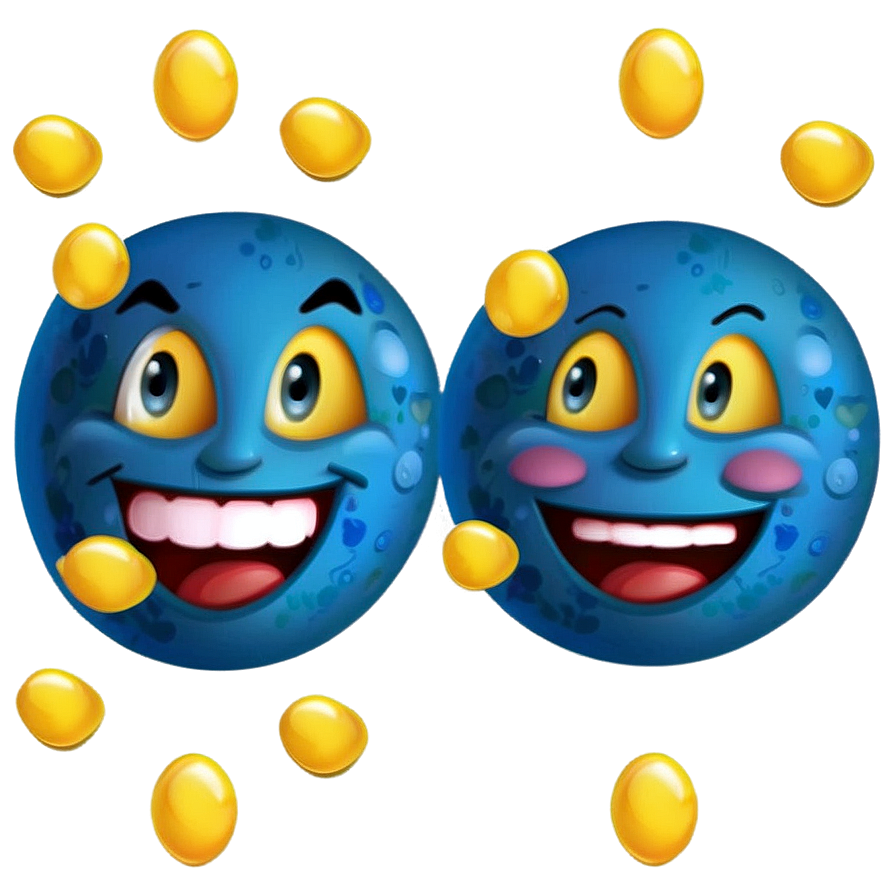 Blue Emoji Expressions Png 06282024 PNG image