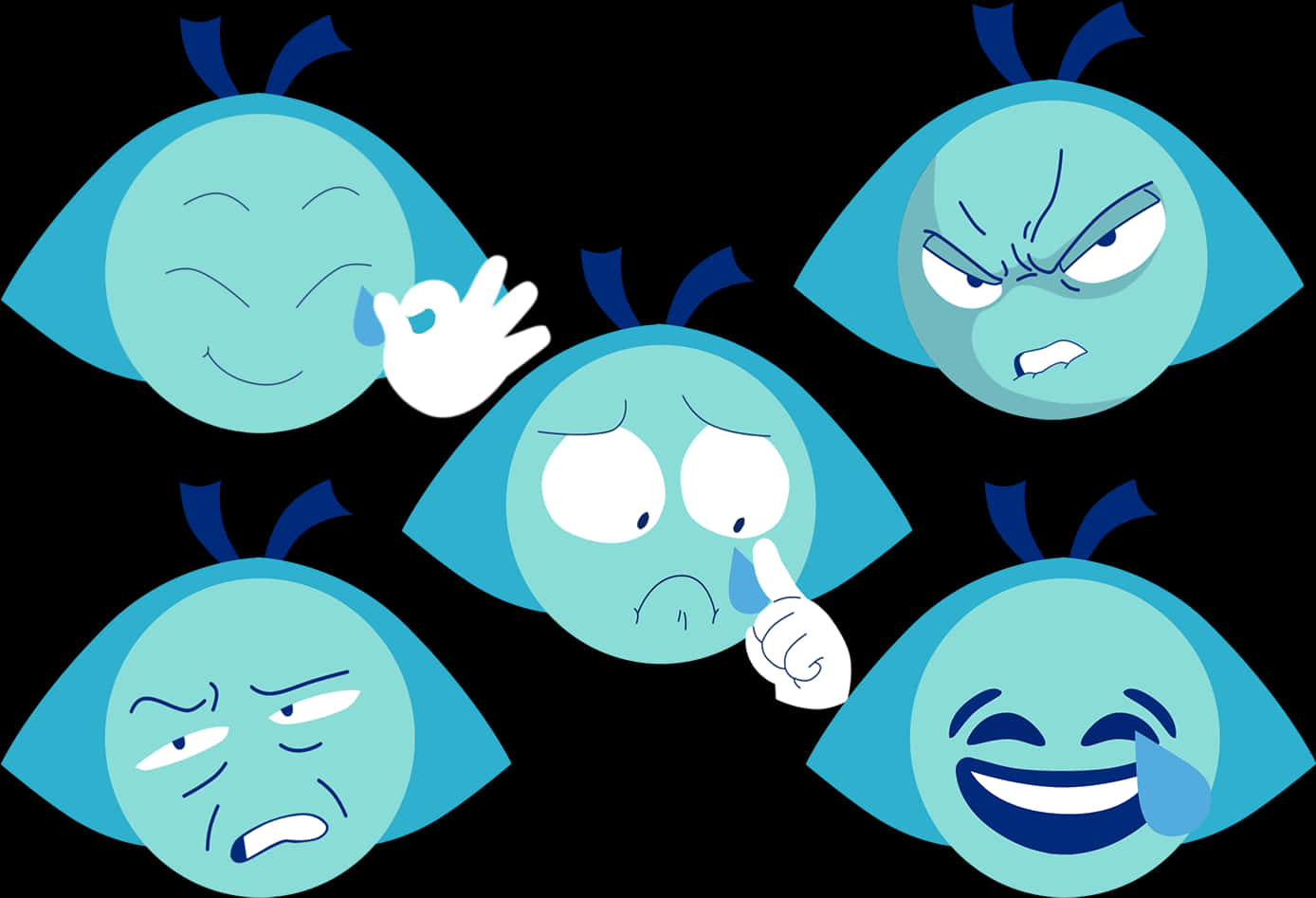 Blue Emoji Png PNG Images (100++)