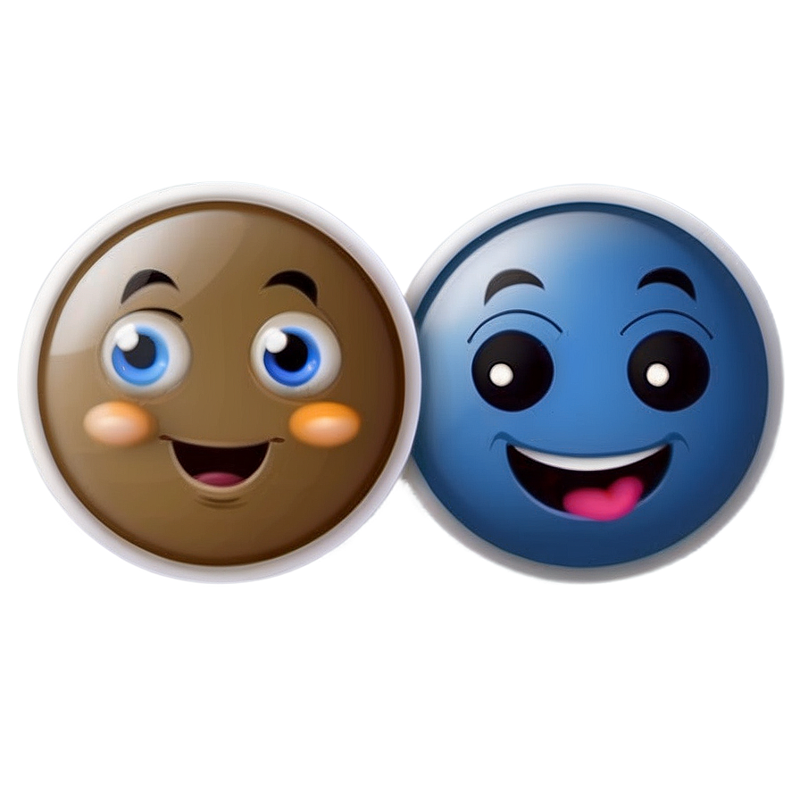 Blue Emojis Png Collection 06282024 PNG image