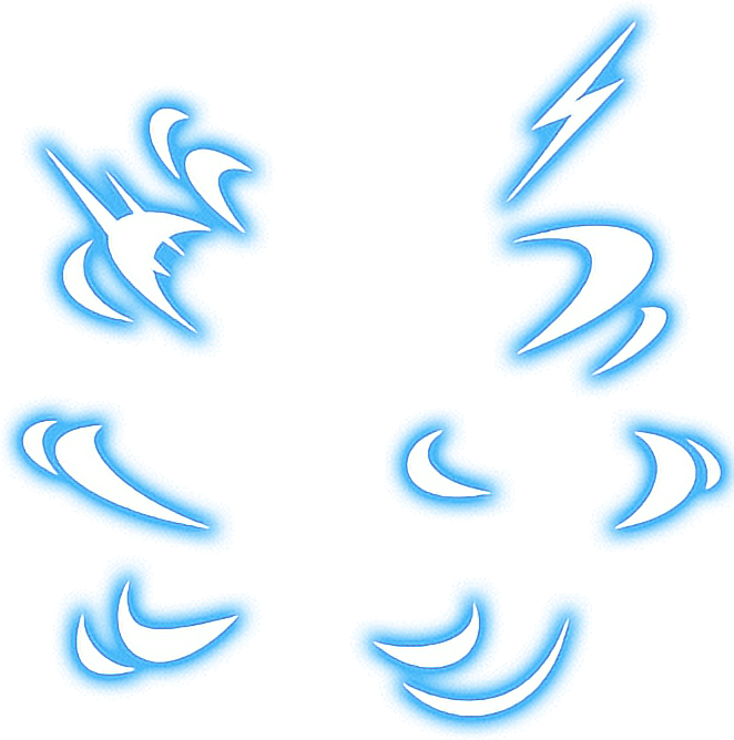 Blue_ Energy_ Swirls_and_ Lightning PNG image