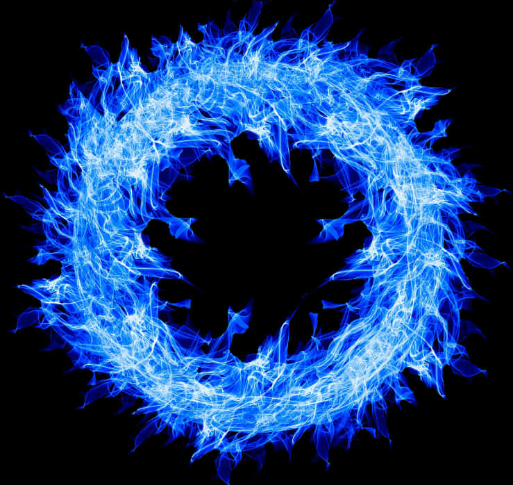 Blue Energy Vortex PNG image