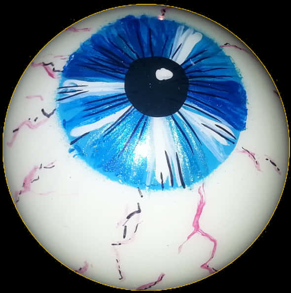 Blue Eyeball Closeup PNG image