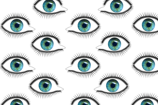 Blue Eyes Pattern Background PNG image