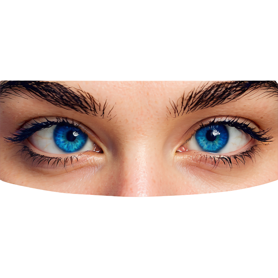 Blue Eyes With Eyebrows Png Mbx25 PNG image